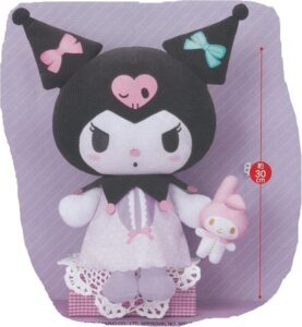 クロミ　ガーリーパープル BIGぬいぐるみ マイメロディと一緒