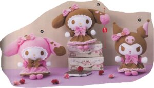 マイメロディ　クロミ　ショコラロリータぬいぐるみ　チョコレート　リボン