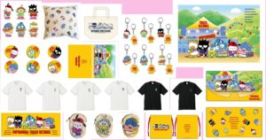 はぴだんぶい×タワーレコードコラボグッズ　ポチャッコ　けろけろけろっぴ バッドばつ丸　タキシードサム　ハンギョドン あひるのペックル