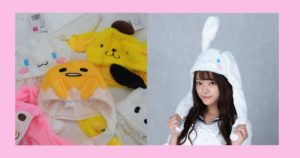 【サンリオ】耳が動く！ぴこぴこ帽子　シナモロール（シナモン）、ポムポムプリン・ぐでたま・マイメロディ・ポチャッコ