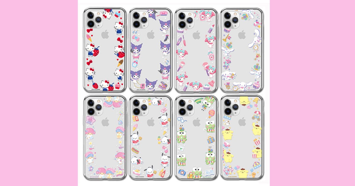 【サンリオ】iPhone/Galaxy スマホケース クリアタイプ クリアジェリー ハローキティ・クロミ・マイメロディ・シナモロール(シナモン)・リトルツインスターズ(キキララ)・ポチャッコ・けろけろけろっぴ・ポムポムプリン