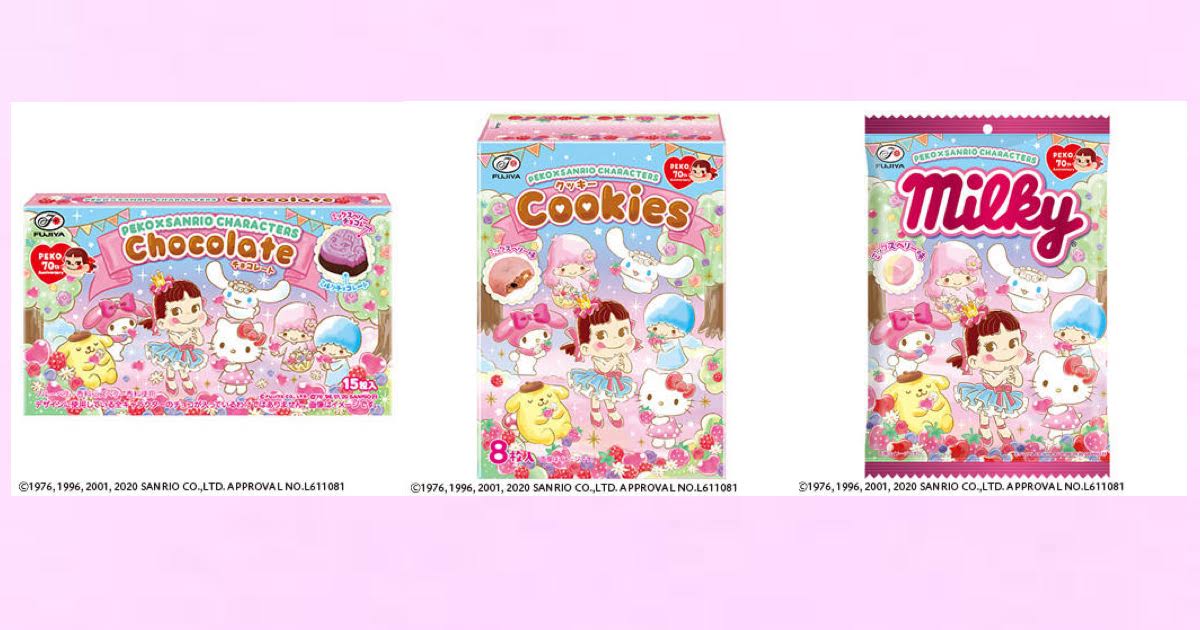 サンリオキャラクターズ×不二家ペコちゃん★チョコレート クッキー ミルキー