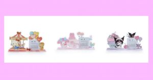 2021年用のアクリルスタンドカレンダー♪ キャラクターは、ハローキティ・マイメロディ・クロミ♡