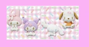 【シナモロール（シナモン）・ポチャッコ・マイメロディ・クロミ】ドジっ子ぴえんBIGぬいぐるみ