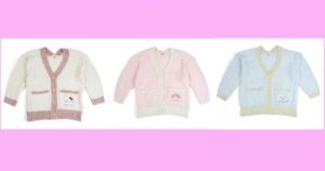 【サンリオ】マシュマロカーディガン　ハローキティ・マイメロディ・シナモロール（シナモン）