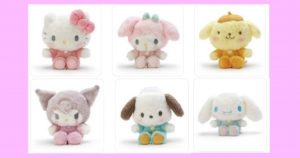 くたくたで触り心地のいい癒しぬいぐるみ♪ キャラクターは、ハローキティ・マイメロディ・ポムポムプリン・クロミ・ポチャッコ・シナモロール（シナモン）♡