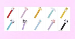 キャラのマスコットがかわいい手帳バンド♪ キャラクターは、ハローキティ・マイメロディ・ポムポムプリン・シナモロール（シナモン）・ポチャッコ・クロミ・リトルツインスターズ（キキララ）・スヌーピー♡