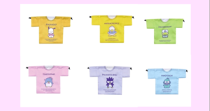 はぴだんぶい　Tシャツ型巾着【予約・5月31日発売予定】ポチャッコ・あひるのペックル・けろけろけろっぴ・タキシードサム・バッドばつ丸・ハンギョドン