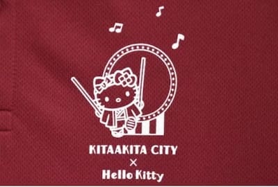 秋田県北秋田市 ハローキティ ポロシャツ(レッド・ピンク・ブルー)