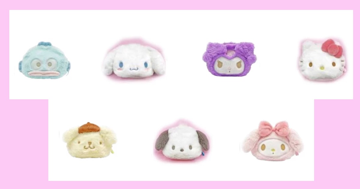 お顔デザイン ふわふわフェイスポーチ 予約 10月31日発売予定 Sanrio Kawaii Fansite サンリオ カワイイ ファンサイト