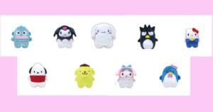 ハンギョドン・クロミ・シナモロール（シナモン）・バッドばつ丸・ハローキティ・ポチャッコ・ポムポムプリン・マイメロディ・タキシードサム