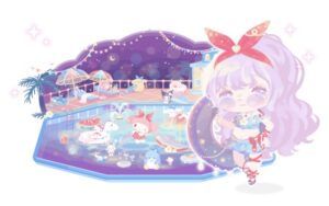 マイメロディのトロピカルネオンプール