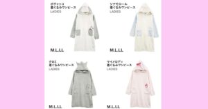 なりきり！キャラ耳フード付き　着ぐるみワンピース（ルームウェア・パジャマ） ポチャッコ・シナモロール（シナモン）・クロミ・マイメロディ