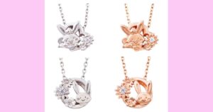 ウィッシュミーメル　ホワイトクローバー（white clover）ネックレス（ハート・サークル）