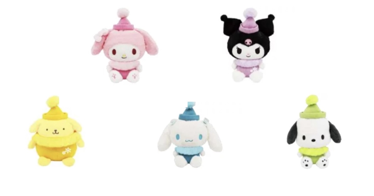 ニットニット ぬいぐるみ ポムポムプリン・ポチャッコ・マイメロディ・シナモロール(シナモン)・クロミ