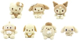ほわほわほわいと　ぬいぐるみ ハンギョドン・ポチャッコ・クロミ・ポムポムプリン・シナモロール（シナモン）・ハローキティ