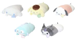 ピロークッション　枕　もちもち　シナモロール（シナモン）・ポムポムプリン・ポチャッコ・ハンギョドン・クロミ