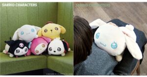 うるうるぬいクッション　ぴえん　シナモロール（シナモン）・ポムポムプリン・クロミ・マイメロディ・ポチャッコ