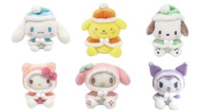 サンリオ　ふわくたぼんぼん　ぬいぐるみ シナモロール（シナモン）・ポムポムプリン・ポチャッコ・ハローキティ・マイメロディ・クロミ