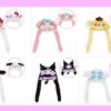 手が動いて応援する帽子♪ ポンプを押すとキャラの手が動いてパタパタするよ★ キャラクターは、ハローキティ・マイメロディ・ポムポムプリン・ポチャッコ・クロミ・シナモロール（シナモン）♡